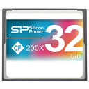 シリコンパワー コンパクトフラッシュカード(32GB) 200X SP032GBCFC200V10 [SP032GBCFC200V10]