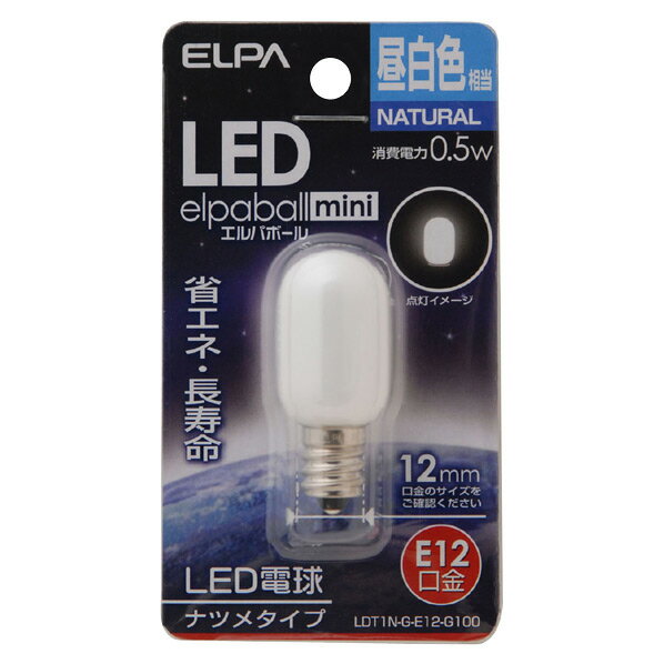  LEDŵ E12 «18lm(0.5Wʥĥ᥿)  1 elpaball mini LDT1N-G-E12-G100 [LDT1NGE12G100]MYMP