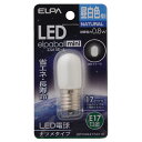 エルパ LED電球 E17口金 全光束35lm(0.8Wナツメタイプ相当) 昼白色 1個入り elpaball mini LDT1N-G-E17-G110 [LDT1NGE17G110]