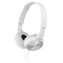 SONY 密閉ヘッドバンド型ヘッドフォン ホワイト MDR-ZX310 W [MDRZX310W]【RNH】