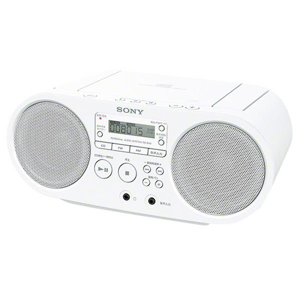 SONY CDラジオ ホワイト ZS-S40 W [ZSS40W]【RNH】