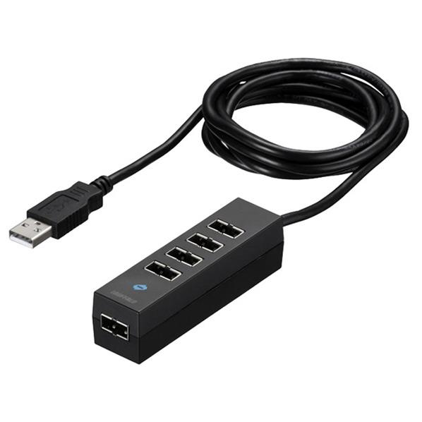 BUFFALO USB2．0ハブ(5ポート) どっちもUSBハブ ブラック BSH5UD20BK [BSH5UD20BK]