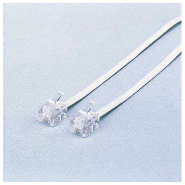 エレコム モジュラーケーブル(10m) MJ-10WH [MJ10WH]【BLKP】