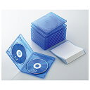 エレコム Blu-rayディスクケース 2枚収納タイプ 10枚セット クリアブルー CCD-BLU210CBU [CCDBLU210CBU]