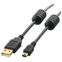 エレコム フェライトコア付きUSB2．0ケーブル(2m) ブラック2m U2C-MF20BK [U2C-MF20BK]【AMUP】 その1