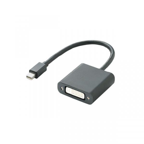 エレコム Mini DisplayPort-DVI変換アダプタ ブラック AD-MDPDVIBK 