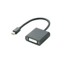 エレコム Mini DisplayPort-DVI変換アダプタ ブラック AD-MDPDVIBK ADMDPDVIBK 【MYMP】