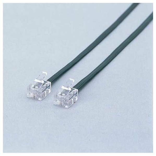 エレコム モジュラーケーブル( 1m) MJ-1BK [MJ1BK]