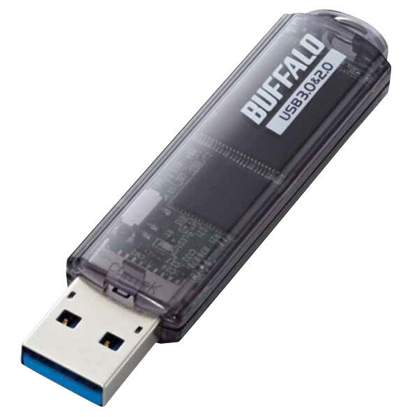 BUFFALO USBフラッシュメモリ(64GB) ブラック RUF3-C64GA-BK 