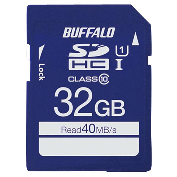 BUFFALO 高速SDHC UHS-Iメモリーカード(32GB) RSDC-032GU1S 
