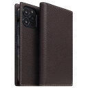 SLG Design Full Grain Leather Case for iPhone 14 Pro Max ブラウンクリーム 手帳型 SD24351i14PMBC