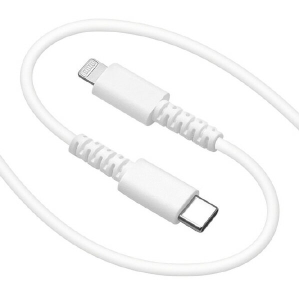 ラスタバナナ Type-C to Lightning 柔らかケーブル PD対応 1．0m ホワイト R10CACL3A02WH [R10CACL3A02WH]【JLMP】