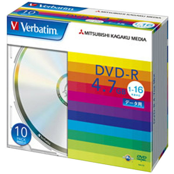 Verbatim データ用DVD-R 4.7GB 1-16倍速 10