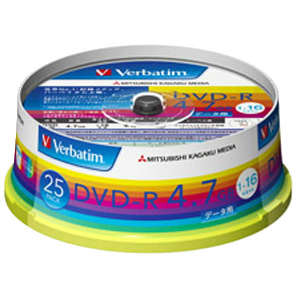 Verbatim ǡDVD-R 4.7GB 1-16® 󥯥åȥץб ԥɥ륱 25 DHR47JP25V1 [DHR47JP25V1]