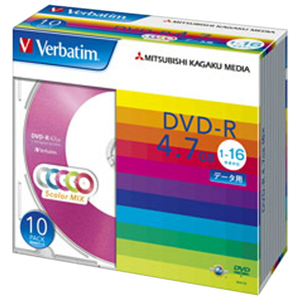 Verbatim データ用DVD-R 4.7GB 1-16倍速 カ