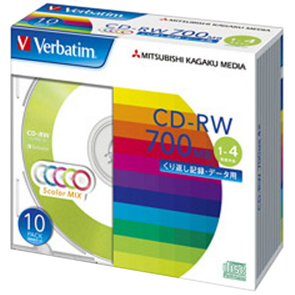 Verbatim データ用CD-RW 700MB 1-4倍速 カ