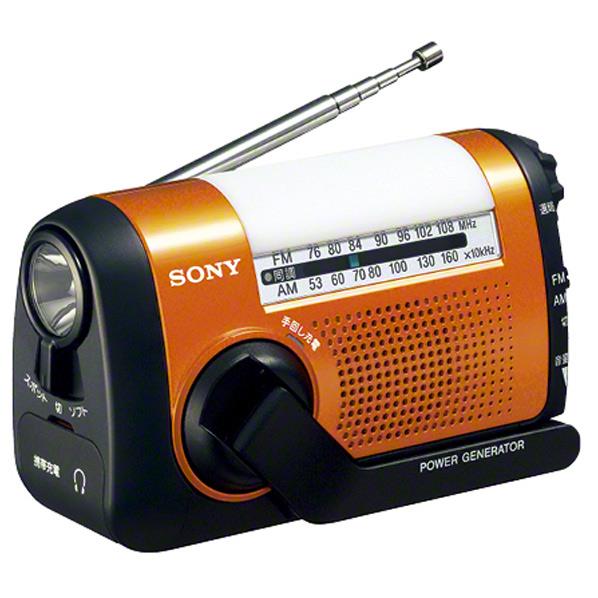 SONY FM/AMポータブルラジオ オレンジ ICF-B09 D [ICFB09D]【RNH】