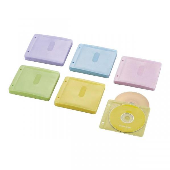 エレコム Blu-ray・CD・DVD対応不織布ケース 2穴 CCD-NBWB120ASO [CCDNBWB120ASO]