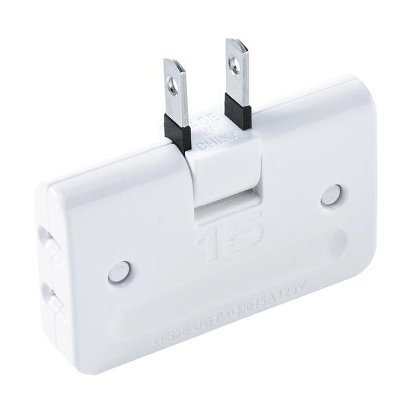 サンワサプライ 平トリプルタップ（2P・3個口） ホワイト TAP-AC5N [TAPAC5N]【BLKP】