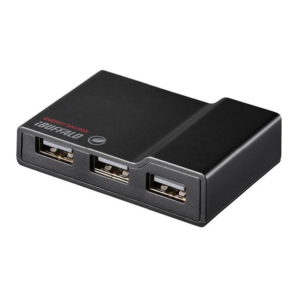BUFFALO USB2．0 節電機能付き セルフパワーハブ(4ポート) ブラック BSH4AE12BK [BSH4AE12BK]