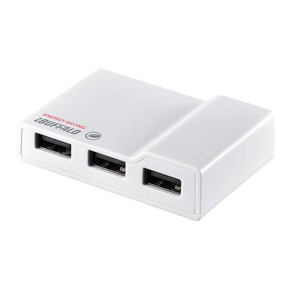 BUFFALO USB2．0 節電機能付き セルフパワーハブ(4ポート) ホワイト BSH4AE12WH [BSH4AE12WH]