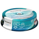 SONY 録画用25GB 1層 1-4倍速対応 BD-R追記型 ブルーレイディスク 20枚入り 20BNR1VJPP4 [20BNR1VJPP4]