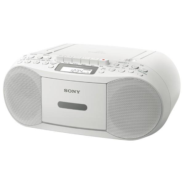 SONY CDカセットレコーダー ホワイト CFD-S70 