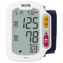 [タニタ 手首式血圧計 BP-E13-WH]の商品説明●業界初・低室温お知らせ機能。●1人分の測定結果を90回記録メモリー(最高・最低血圧値、脈拍数、温度)。●直近の測定結果2回分の平均値を表示(平均値表示)。●持ち運びできるコンパクトな手首式(ケース付き)。[タニタ 手首式血圧計 BP-E13-WH]のスペック●測定方法:オシロメトリック法●測定可能手首周囲:12.5cm〜21cm●測定範囲:[圧力]0〜300mmHg [脈拍]40〜199拍/分●目量:[圧力]1mmHg●精度:[圧力]±3mmHg [脈拍]読み取り数値の±4%●表示内容:最高最低血圧値、脈拍数を同時表示●メモリー機能:90回分の測定値を記録(最高最低血圧値、脈拍数)●安全機構:300mmHgで電磁弁による急速排気●電撃に関する保護:内部電源機器●電源:DC3V 単4形アルカリ乾電池(LR03)×2本●電池寿命:約250回 単4形アルカリ乾電池使用時●使用温湿度範囲:[温度]+10〜+40℃、[湿度]85%以下(結露なきこと)●輸送・保管温湿度範囲:[温度]-5〜+50℃、[湿度]85%以下(結露なきこと)●本体寸法:W6.5×H8.7×D2.8cm●質量:約125g/電池含まず●付属品:お試し用電池、収納ケース【商品区分】管理医療機器医療機器認証番号　227AABZX00086000【発売元、製造元、輸入元又は販売元】タニタ 【製造国】 中国【広告文責】株式会社エディオン問合せ窓口：0570-200-457　ナビダイヤル（有料）○初期不良のみ返品可