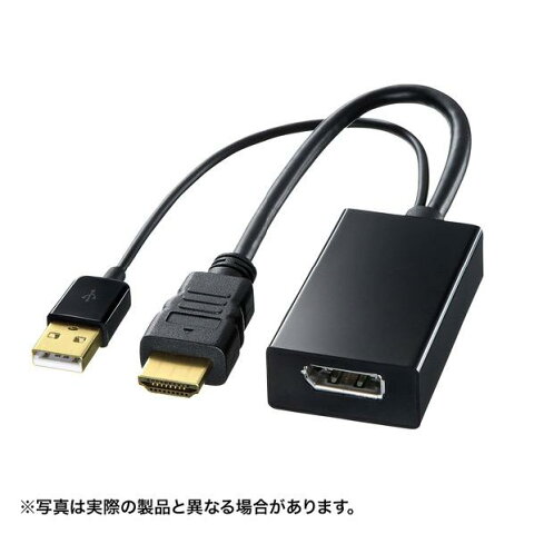 サンワサプライ HDMI-DisplayPort変換アダプタ ブラック AD-DPFHD01 [ADDPFHD01]【BFPT】