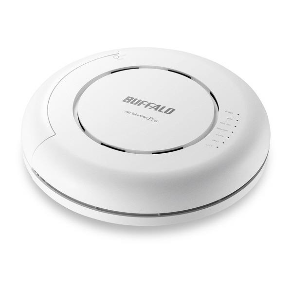 [BUFFALO 11ac/n/a&11n/g/b 866+866+400Mbps 無線LANアクセスポイント WAPM-2133TR]の商品説明●2.4GHz+5GHz(W52、W53用)+5GHz(W56用)の3つのアンテナを装備 トライバンドとバンドステアリングで端末一台当たりの速度を向上。●レーダー波検知でも瞬時に自動でチャンネル切り替え DFS障害回避機能。●教育現場のタブレット動画再生も安定 公平通信制御機能。●無線カメラなどのノイズも自動で検知・回避する 「干渉波自動回避機能搭載」で安定した通信を実現。●教材や資料のダウンロードもスムーズ 高速転送を実現する11ac。●電波の状況や、電波トラブルの原因解明がスムーズに 設置時も運用時も活躍する、電波環境見える化機能。●1台のアクセスポイントで、安定した通信環境が実現 384台のタブレットが同時接続可能。●無線LANシステム集中管理ソフトウェア「WLS-ADT」に対応 無線LANの導入・高度な運用を簡単に。●動作保証温度 -25℃〜50℃ 過酷な温度環境にも対応。●共通SSIDへ設定変更で誰でも通信が可能に 災害発生時に通信環境を提供できる「緊急時モード」搭載。●エコ機能を搭載した省エネモデル 省エネをサポートする低消費電力設計。●取り付け金具も標準添付 自由な設置が可能。新デザインにより盗難やイタズラ、破損も防止。●IEEE802.1X/EAP認証やマルチSSIDに対応 安心のセキュリティー。[BUFFALO 11ac/n/a&11n/g/b 866+866+400Mbps 無線LANアクセスポイント WAPM-2133TR]のスペック●対応OS:Windows 10(64/32) / 8.1(64/32) / 8(64/32) / 7(64/32) / Vista(64/32)【無線LANインターフェース部】●インターフェース:2.4GHz及び5GHz同時通信●準拠規格:IEEE802.11ac /IEEE802.11n / IEEE802.11a / IEEE802.11g / IEEE802.11b●伝送方式:直接拡散型スペクトラム拡散(DS-SS方式)、直交波周波数分割多重変調(OFDM方式)、単信(半二重)●周波数範囲(チャンネル):《IEEE802.11a》5.18GHz〜5.7GHz( 36 / 40 / 44 / 48 / 52 / 56 / 60 / 64 / 100 / 104 / 108 / 112 / 116 / 120 / 124 / 128 / 132 / 136 / 140ch ) 《IEEE802.11g / IEEE802.11b》2.4GHz (1〜13ch)●データ転送速度(規格値):最大866Mbps(IEEE802.11ac)、最大400Mbps(IEEE802.11n)、最大54Mbps(IEEE802.11a、IEEE802.11g)、最大11Mbps(IEEE802.11b)●セキュリティー:WPA2-PSK(AES)、WPA2-EAP(AES)、WPA/WPA2 mixed PSK(AES/TKIP)、WPA/WPA2 mixed EAP(AES/TKIP)、WEP(128/64bit)、Any接続拒否、プライバシーセパレーター、MACアドレスフィルター●アクセス方式:インフラストラクチャモード、WDSモード(ファームウェアアップデートで対応予定)●アンテナ:内蔵2.4GHz×2、5GHz(W52,W53)×2、5GHz(W56)×2、レーダー波監視用アンテナ×1●リピーター機能(WDS):対応(最大6台) ※WDS認証方式は新定義方式です。異なるWDS認証方式とは接続できません。【有線LANインタフェース部】●準拠規格:IEEE802.3ab(1000BASE-T)、IEEE802.3u(100BASE-TX)、IEEE802.3(10BASE-T)、IEEE802.3x Flow Control、IEEE802.1Q VLAN tagging●伝送方式:1000BASE-T(8B1Q4/4D-PAM5)、100BASE-TX(4B5B/MLT-3)、10BASE-T(マンチェスターコーディング)●アクセス方式:CSMA/CD●データ転送速度(規格値):10M/100M/1000Mbps(オートセンス)●スイッチングデータ転送方式:ストア&フォワード●アドレステーブル:MACアドレス 4096アドレス(自動学習方式)●転送距離:100m●端子数:2(AUTOMDIX対応)※PoE受電対応はLAN 1端子●端子形状:RJ-45型8極コネクター【管理機能】●管理プロトコル:SNMP(v1/v2/v3/Trap)【セキュリティー機能】●マルチSSID:最大48個(2.4GHz帯 16個、5GHz帯(W52+W53) 16個、5GHz帯(W56) 16個)●タグVLAN(802.1Q):最大48個、VID=1〜4096【その他】●USB端子:1ポート(USB2.0 TypeA) ※USB Flash専用●グリーン購入法(2011年4月改定):対応●RoHS基準値:準拠●電源:AC100V 50/60Hz(ACアダプター使用時)●最大消費電力:25.5W●動作環境(※結露なきこと):《PoE給電の場合》[温度]-25〜50℃(壁掛け時/天井設置時) [湿度]10〜90% 《AC電源の場合》[温度]-15〜50℃(壁掛け時/天井設置時) [湿度]10〜90%●外形寸法:W27.5×H27.5×D7.5cm ※本体のみ(アンテナ・突起部除く)●質量:約1.35kg●主な付属品:壁掛け金具、壁取付用ねじ、アンカー、スペーサー、取扱説明書、セキュリティキー(ACEキー)○初期不良のみ返品可