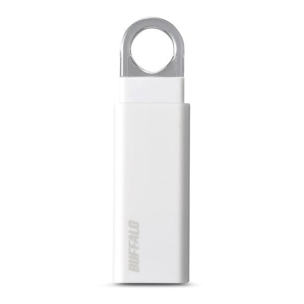 BUFFALO USB3．1(Gen1)/USB3．0対応 ノック式USBメモリー(32GB) ホワイト RUF3-KS32GA-WH [RUF3KS32GAWH]【MYMP】