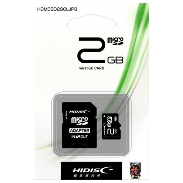 ハイディスク microSDメモリーカード(2GB) HDMCSD2GCLJP3 [HDMCSD2GCLJP3]