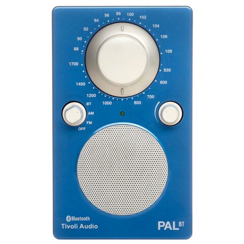 Tivoli Audio Bluetoothワイヤレス AM/FMラジオスピーカー PAL BT ブルー/ホワイト PALBT-1772-JP [PALBT1772JP]【NVMP】