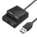 サンワサプライ USB3．0＋USB2．0コンボハブ ブラック USB-3H413BK [USB3H413BK]【SPMS】