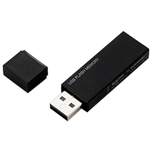 エレコム キャップ式USBメモリ(8GB) ブラック MF-MSU2B08GBK [MFMSU2B08GBK]