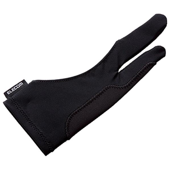エレコム タブレット用誤操作防止2本指グローブ Mサイズ ブラック TB-GV2M [TBGV2M]