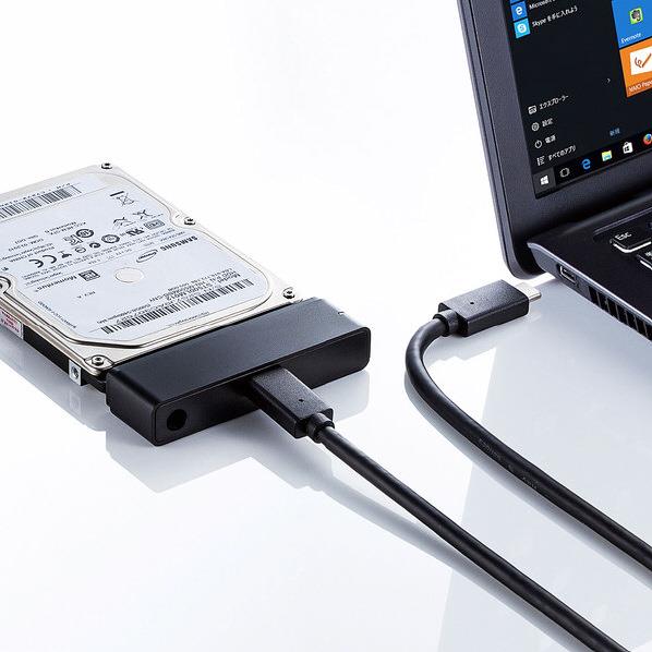 サンワサプライ SATA-USB3．1 Gen2変換ケーブル USB-CVIDE7 [USBCVIDE7]