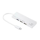【5/1限定 エントリーで更にポイントUP!】サンワサプライ USB Type Cコンボハブ(カードリーダー付き) ホワイト USB-3TCHC16W [USB...