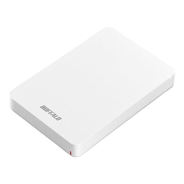 BUFFALO USB3．1(Gen．1)対応 耐衝撃ポータブルハードディスク(2TB) ホワイト HD-PGF2.0U3-BWHA 