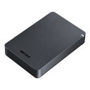 【5/1限定 エントリーで最大P5倍】BUFFALO USB3．1(Gen．1)対応 耐衝撃ポータブルハードディスク(4TB) ブラック HD-PGF4.0U3-GBKA HDPGF40U3GBKA