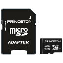 [プリンストン UHS-I規格対応 microSDカード(64GB) PMSDU-64G]の商品説明●UHSスピードクラス1の高速転送に対応しHD動画撮影や大容量ファイルの保存に最適。●高速規格UHS-I対応。高速なデータ転送を実現したバスインターフェース規格「UHS-I」に対応し、対応機器でのHD動画撮影や大容量ファイルのコピーを快適に行えます。●UHSスピードクラス1対応。UHSスピードクラス1(U1)に対応し、UHS-I対応機器にて80MB/秒の読み出し速度および10MB/秒以上の書込み速度を実現します。UHS-I非対応機器でご利用の場合はSDスピードクラス10(CLASS10)としての転送速度になります。●SDMI(著作権保護機能)規格に準拠。コンテンツの不正コピーを防止する高度な著作権保護機能SDMI(Secure Digital Music Initiative)規格に準拠しています。●SD変換アダプター付属。付属のSD変換アダプターを使用することで、SD規格に対応した機器でも利用できます。[プリンストン UHS-I規格対応 microSDカード(64GB) PMSDU-64G]のスペック●容量:64GB●スピードクラス:クラス10(C10)●UHSスピードクラス:クラス1(U1)●対応機器:exFATに対応したmicroSDXC対応機器●規格:SDメモリーカード規格準拠●インターフェース:UHS-I●最大転送速度:[読み出し]80MB/s●電源電圧:2.7〜3.6V●使用温度範囲:-25〜85℃●使用湿度範囲:0〜95%(結露なきこと)●寸法:[カード本体]1.5×0.1×1.1cm、[SD変換アダプター装着時]2.4×0.21×3.2cm●質量:約0.5g(カードのみ)●同梱品:microSDHC/microSDXCカード本体、SD変換アダプター○初期不良のみ返品可