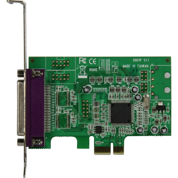 楽天エディオン　楽天市場店玄人志向 MOSCHIP Semiconductor社製MCS9901搭載 パラレルポート（IEEE1284）x1 インターフェースボード（PCI-Express x1接続） 1P-LPPCIE2 [1PLPPCIE2]