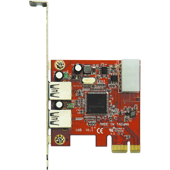 玄人志向 EtronTech社製 EJ168搭載 USB3．0x2 インターフェースボード(PCI-Expressx1接続) USB3.0E-P2-PCIE USB30EP2PCIE