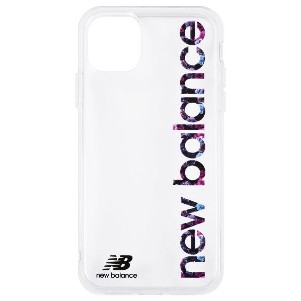 エム・ディー・シー iPhone 11 Pro用New Balance TPUクリアケース 縦ロゴ フラワー MD-74338-1 [MD743381]