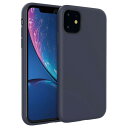 motomo iPhone 11用ケース SILCONE ALPHA CASE ネイビー MT16805I61R [MT16805I61R]