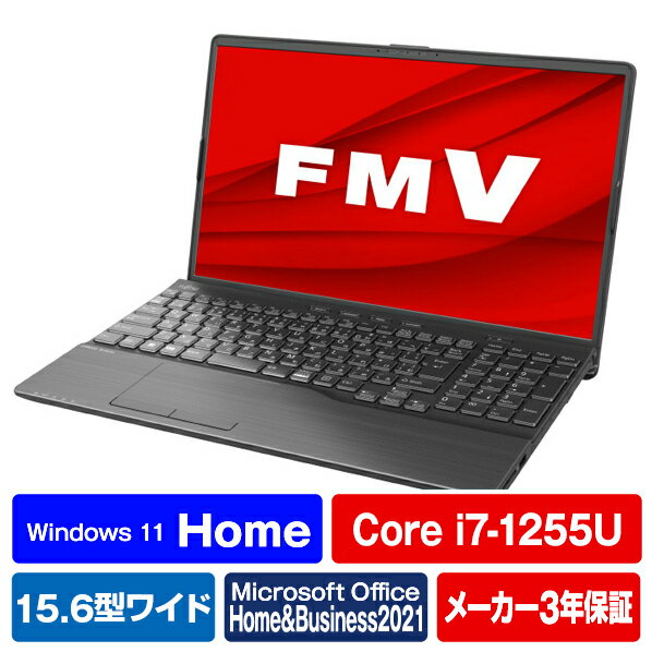 富士通 ノートパソコン e angle select LIFEBOOK ブライトブラック FMVA57H3BE [FMVA57H3BE]【RNH】【JPSS】