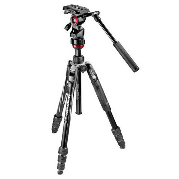 Manfrotto アルミニウムT三脚ビデオ雲台キット Befree live MVKBFRT-LIVE MVKBFRTLIVE 【MAAP】