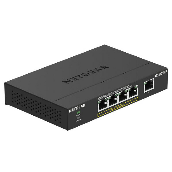 NETGEAR 高出力PoE 対応(83W)ギガビット5ポート アンマネージスイッチ GS300シリーズ GS305PP-100JPS GS305PP100JPS 【MYMP】