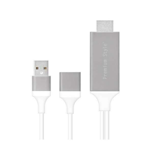 PGA iPhone/iPad用 HDMIミラーリングケーブル Premium Style ホワイト PG-IPTV02WH [PGIPTV02WH]【SPSP】