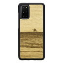 Galaxy S20+ SC-52A SCG02 ケース ウッドケース I18759GS20P ハードケース Man & Wood 天然木ケース スリム デザイン ワイヤレス充電対応 Terraロア・インターナショナル